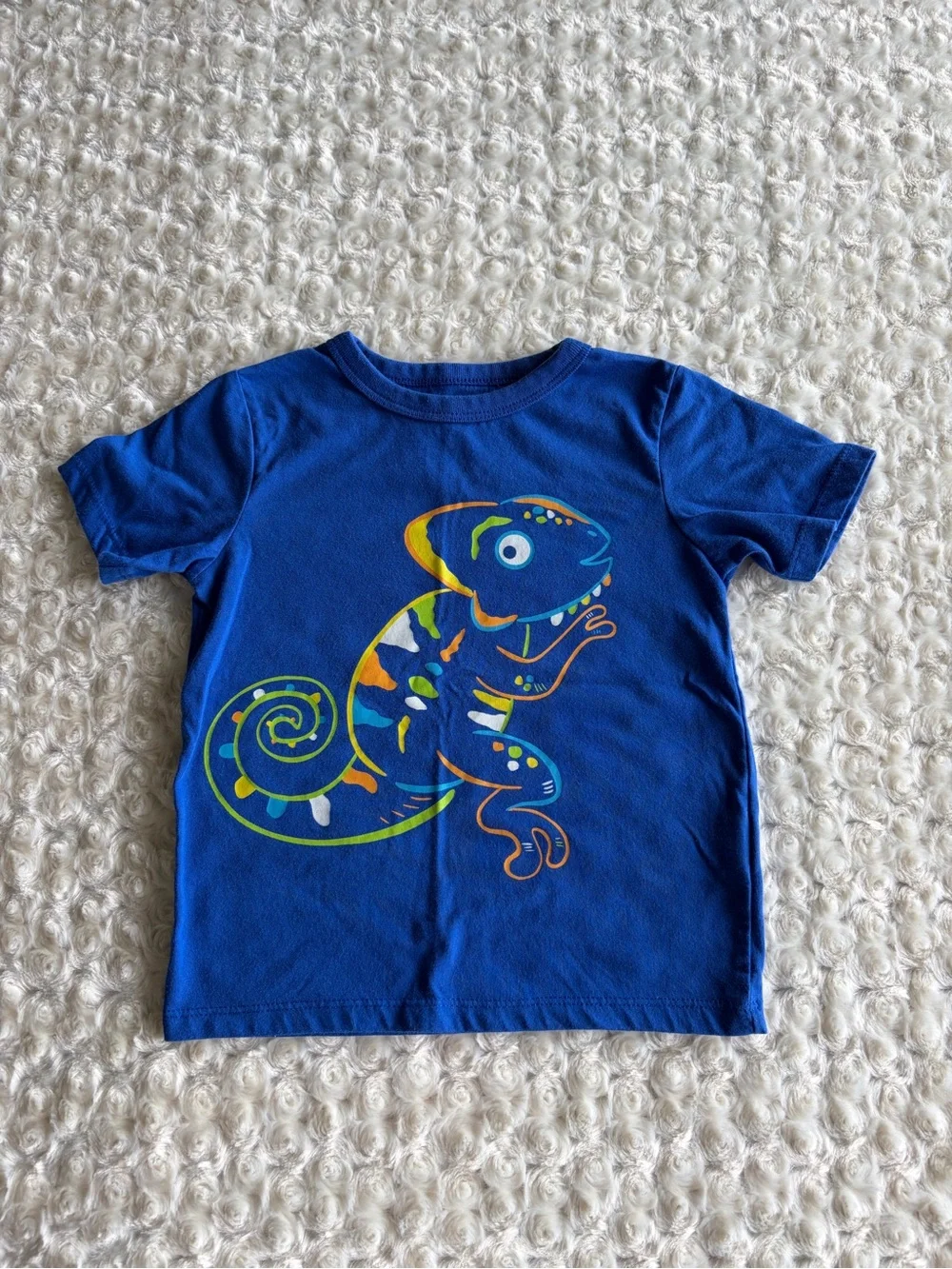 3T The Children's Place Royal Blue Tee with Colorful Chameleon